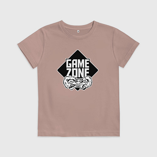 Детская футболка Game zone / Пыльно-розовый – фото 1