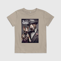 Детская футболка Крёстный отец держит своего щенка - мем