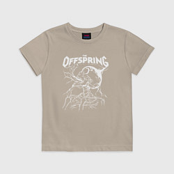 Футболка хлопковая детская The offspring - Supercharged, цвет: миндальный