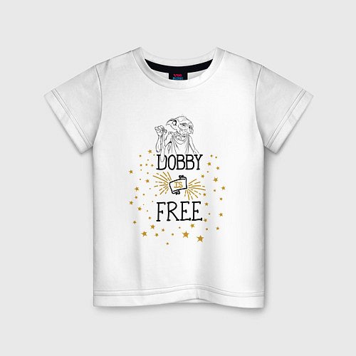 Детская футболка Dobby is free / Белый – фото 1