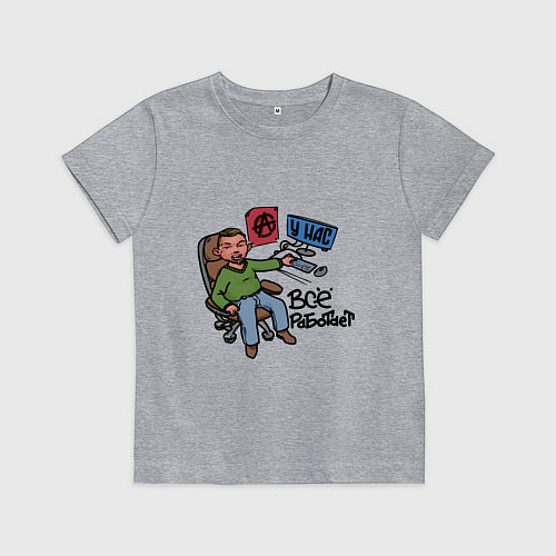 Детская футболка Всё работает / Меланж – фото 1