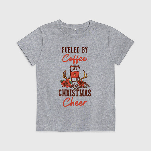 Детская футболка Christmas Coffee / Меланж – фото 1
