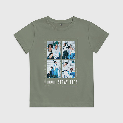Детская футболка Stray kids rock star / Авокадо – фото 1