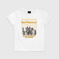 Футболка хлопковая детская Big bang 15 лет, цвет: белый