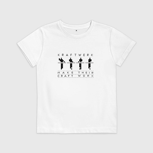 Детская футболка Kraftwerk - Craft work / Белый – фото 1