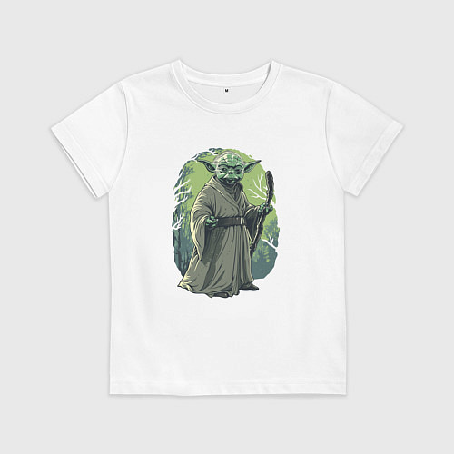 Детская футболка Йода - Звездные войны / Белый – фото 1