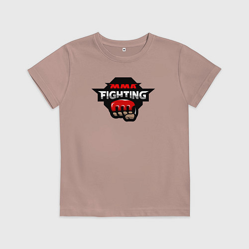 Детская футболка MMA fighting / Пыльно-розовый – фото 1