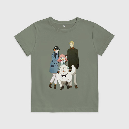 Детская футболка Семья шпиона вместе / Авокадо – фото 1