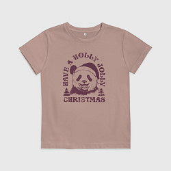 Детская футболка Панда Дед Мороз
