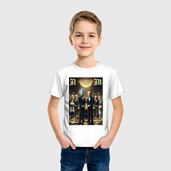 Футболка хлопковая детская Rick and Morty - mafia, цвет: белый — фото 2