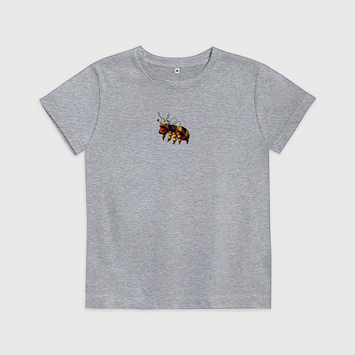Детская футболка Укуренная пчела / Меланж – фото 1
