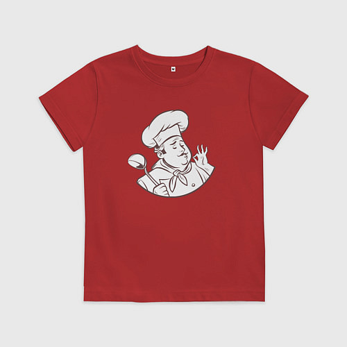 Детская футболка Cool chef / Красный – фото 1