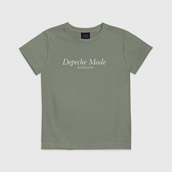 Футболка хлопковая детская Depeche Mode - Basildon, цвет: авокадо
