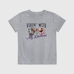 Детская футболка Vibing with demons