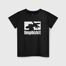 Футболка хлопковая детская Limp Bizkit - logo, цвет: черный