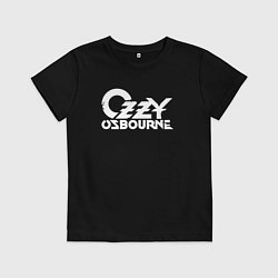 Футболка хлопковая детская Ozzy Osbourne - logo, цвет: черный