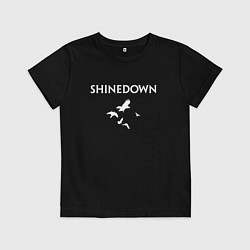 Футболка хлопковая детская Shinedown - logo, цвет: черный