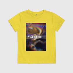 Футболка хлопковая детская Арт Soul, цвет: желтый