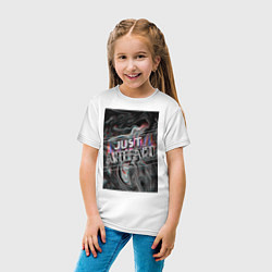 Футболка хлопковая детская Just Artefact, цвет: белый — фото 2