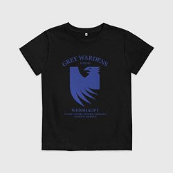 Футболка хлопковая детская Grey Wardens - Dragon Age, цвет: черный