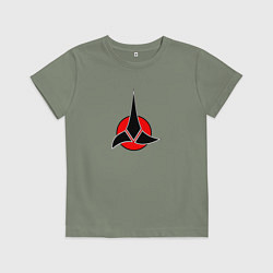 Футболка хлопковая детская Klingon, цвет: авокадо