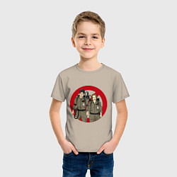 Футболка хлопковая детская X busters, цвет: миндальный — фото 2