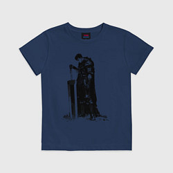 Футболка хлопковая детская Berserk мечник, цвет: тёмно-синий