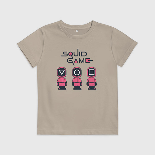Детская футболка Squid games / Миндальный – фото 1