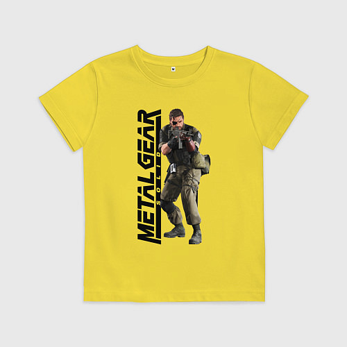 Детская футболка Снейк Солид / Желтый – фото 1