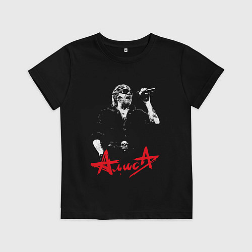 Детская футболка Алиса Кинчев / Черный – фото 1