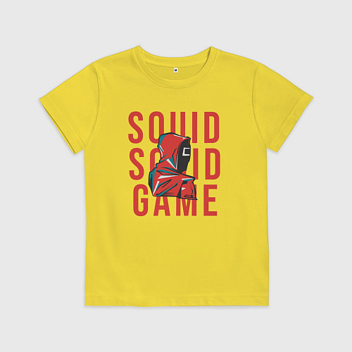 Детская футболка Squid squid game / Желтый – фото 1
