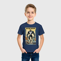Футболка хлопковая детская We are Venom - retro meme, цвет: тёмно-синий — фото 2
