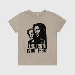 Футболка хлопковая детская Fox and Dana, цвет: миндальный