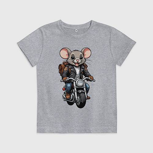 Детская футболка Biker mice / Меланж – фото 1