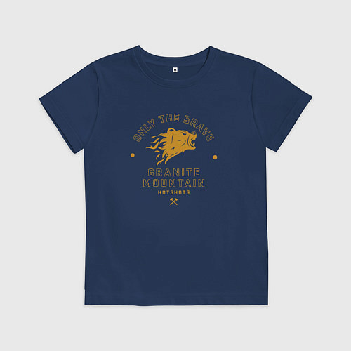 Детская футболка Only The Brave / Тёмно-синий – фото 1