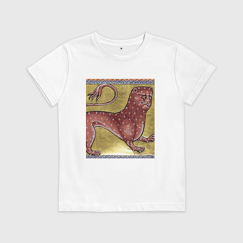 Детская футболка Страдающее средневековье зверек мем / Белый – фото 1