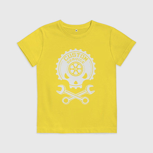 Детская футболка Индивидуальное обслуживание / Желтый – фото 1
