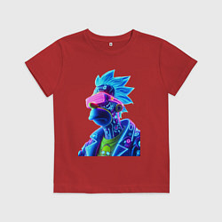 Футболка хлопковая детская Cyberpunks not dead - Homer Simpson, цвет: красный