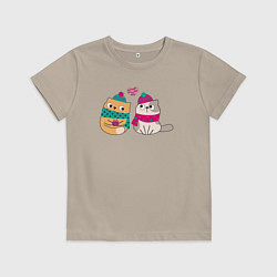 Детская футболка Милые влюбленные котики