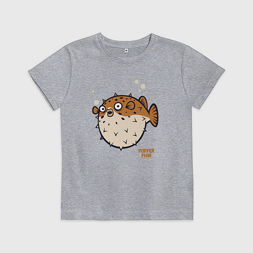 Детская футболка Рыбка фугу / Меланж – фото 1