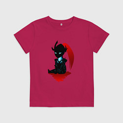 Футболка хлопковая детская Igris - solo leveling, цвет: маджента
