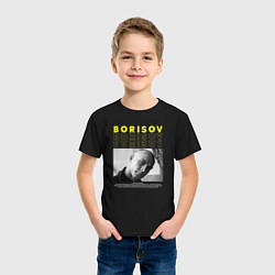 Футболка хлопковая детская Борисов Юра, цвет: черный — фото 2