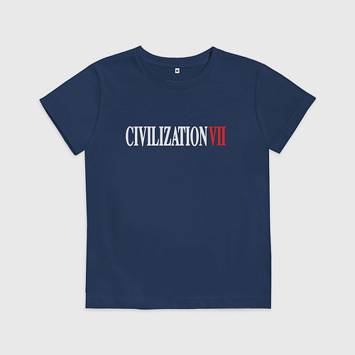 Детская футболка Civilization VII / Тёмно-синий – фото 1