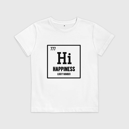 Детская футболка Элемент счастье / Белый – фото 1