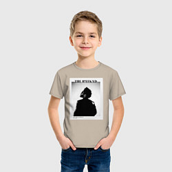 Футболка хлопковая детская Abel Tesfaye presents, цвет: миндальный — фото 2