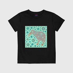 Футболка хлопковая детская Киви, цвет: черный