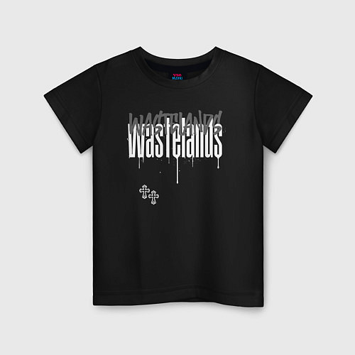 Детская футболка Wastelands crosses / Черный – фото 1