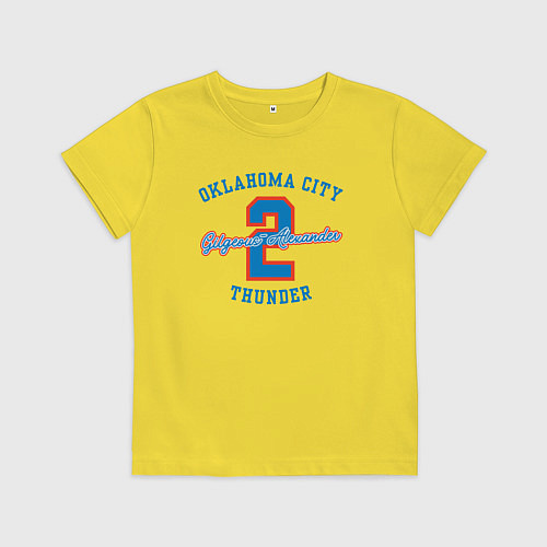 Детская футболка Shai Oklahoma / Желтый – фото 1
