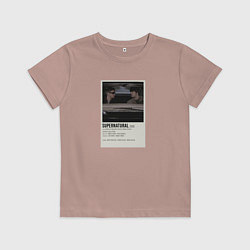 Футболка хлопковая детская Supernatural - Винчестеры, цвет: пыльно-розовый