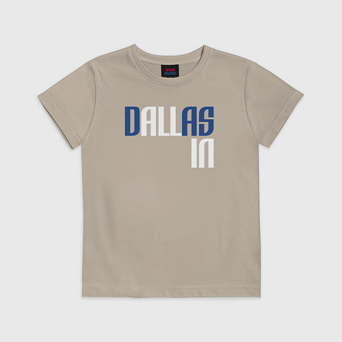 Детская футболка Dallas in / Миндальный – фото 1